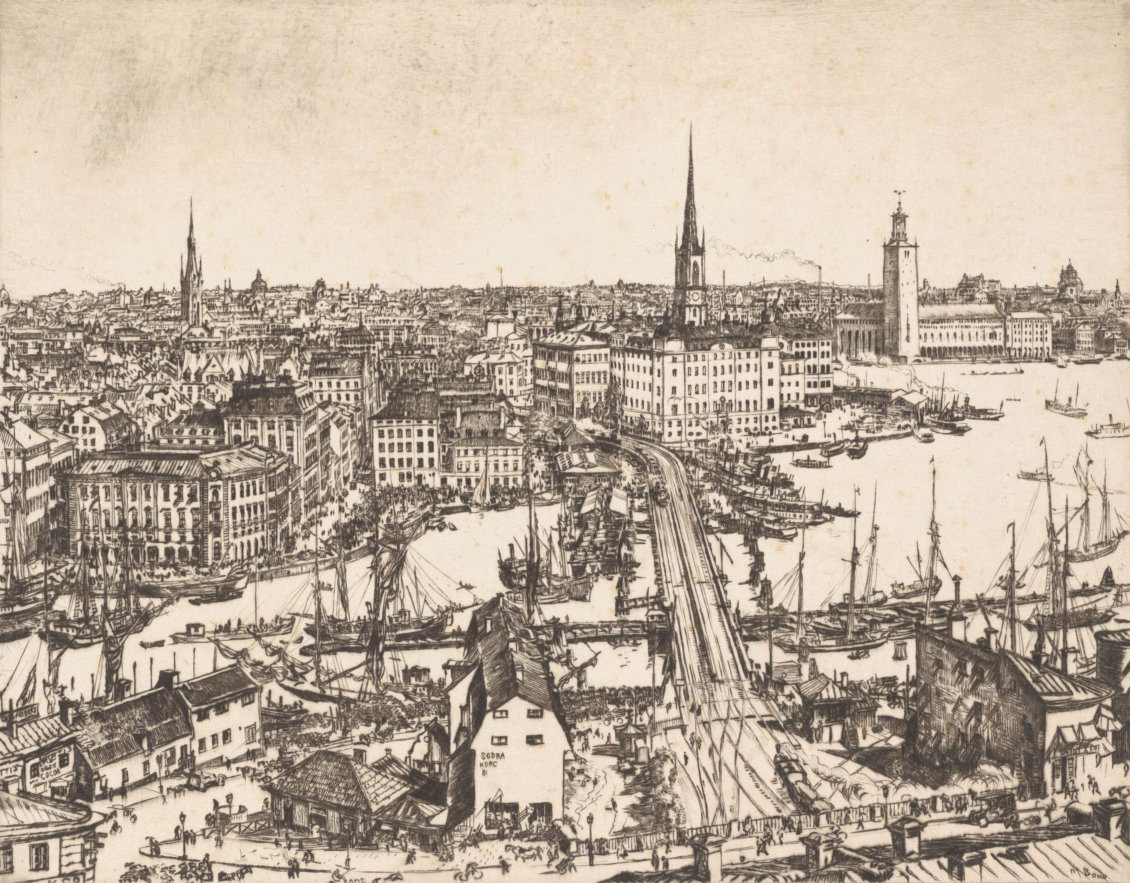 Stockholm, Sir Muirhead Bone