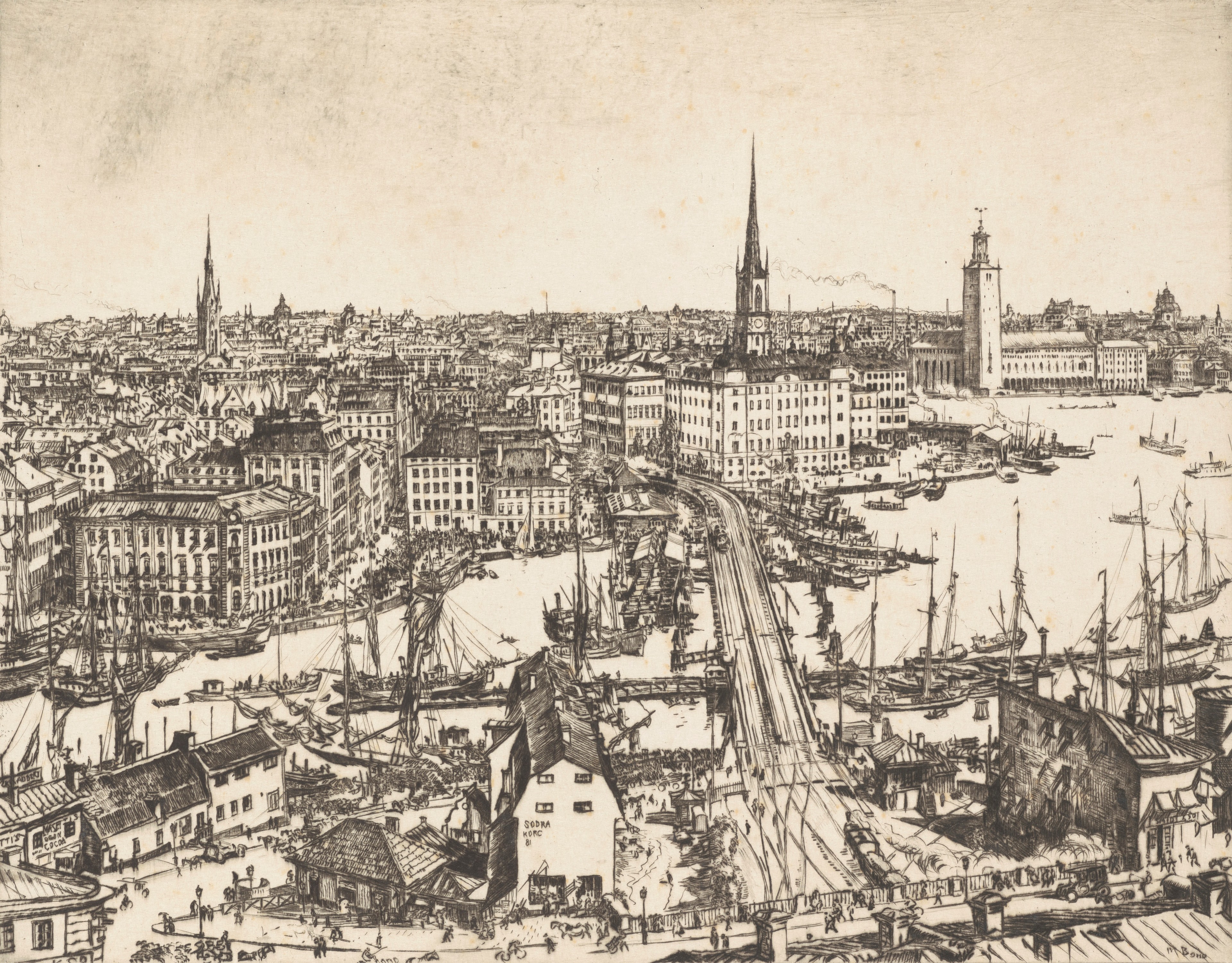 Stockholm, Sir Muirhead Bone